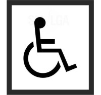 Наклейка Туалет для инвалидов
